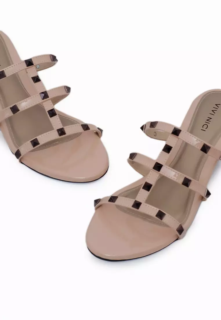 VIVI NICI - Meili Sandal Wanita Hak 3 Cm Soft Pink