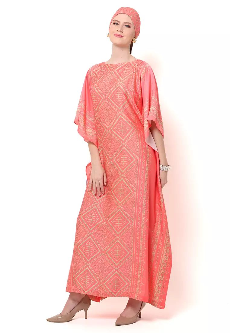 Kanzi Exclusive Short Sleeve Songket Kaftan