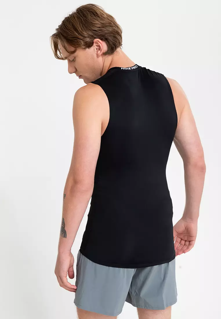 NIKE PRO DRI-FIT TIGHT-FIT SLEEVELESS TOP 'BLACK