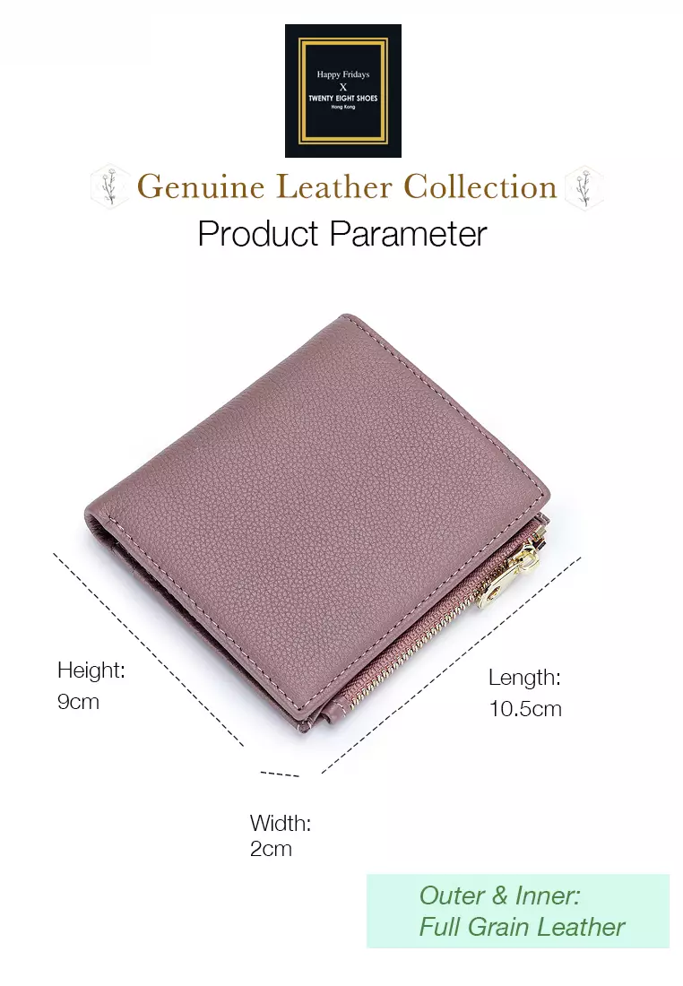 Full Grain Leather Fold Wallet JW YT-6089