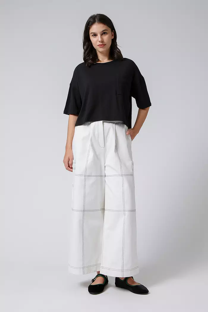 COTTONINK - Atasan Kaos Wanita Black Oversized Tee #EssentialsCoreCollection