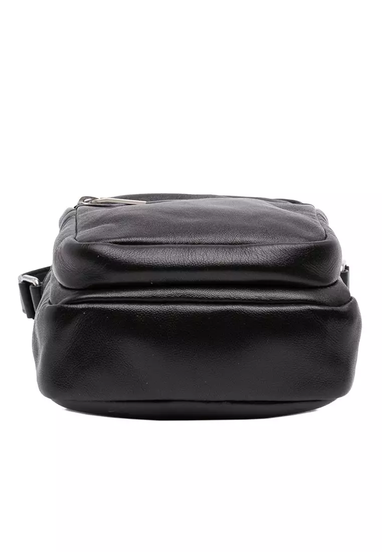 Pre-Loved Saint Laurent Leather Sid Messenger Bag