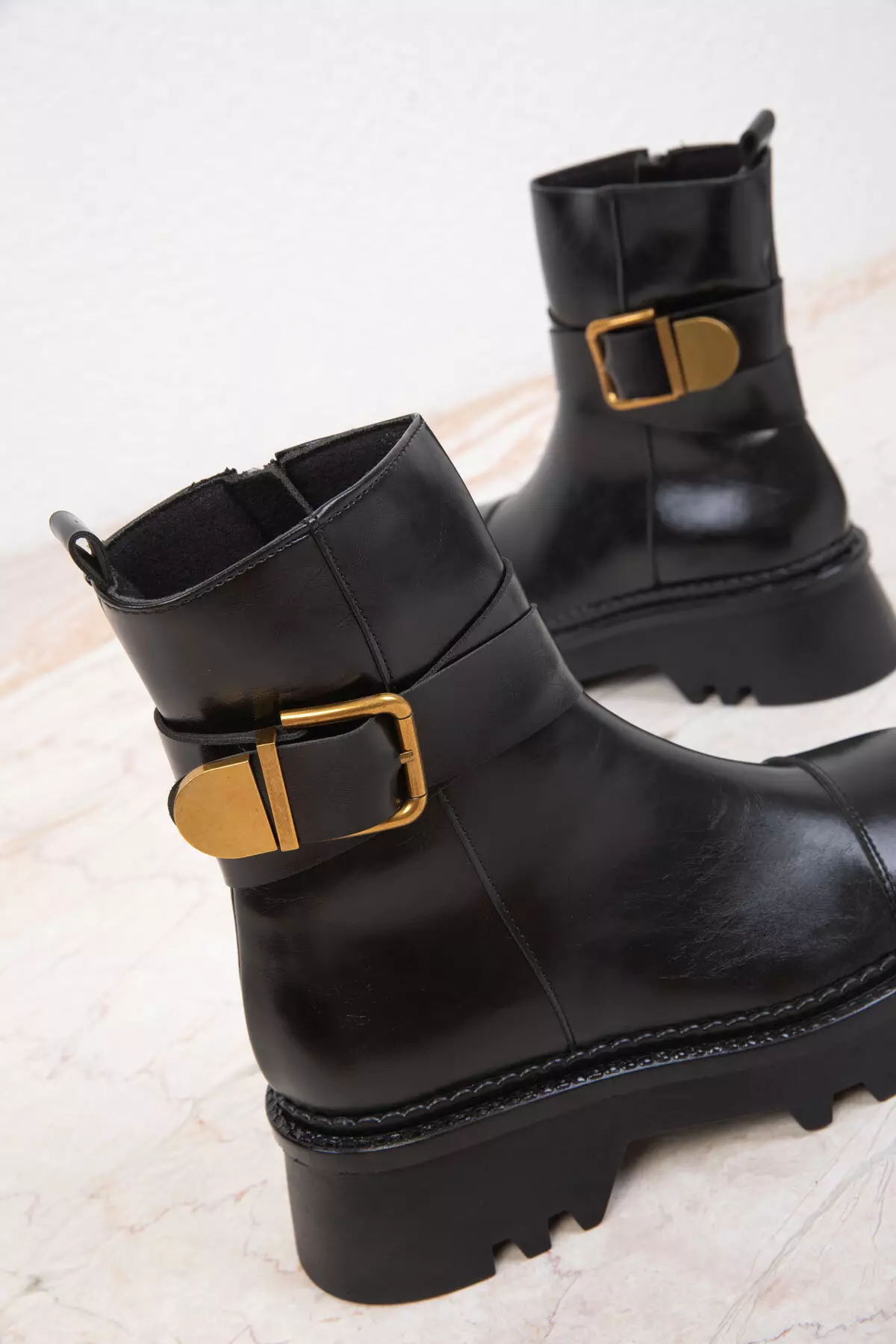Women's Black Boots - 19753 Model Bootie