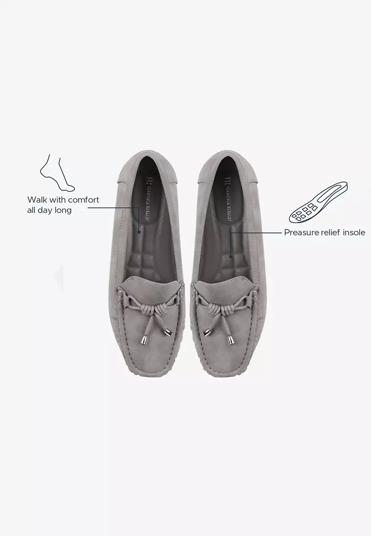 Sepatu Bustong Mules Slip on Wanita L.Hiroko 02 Grey