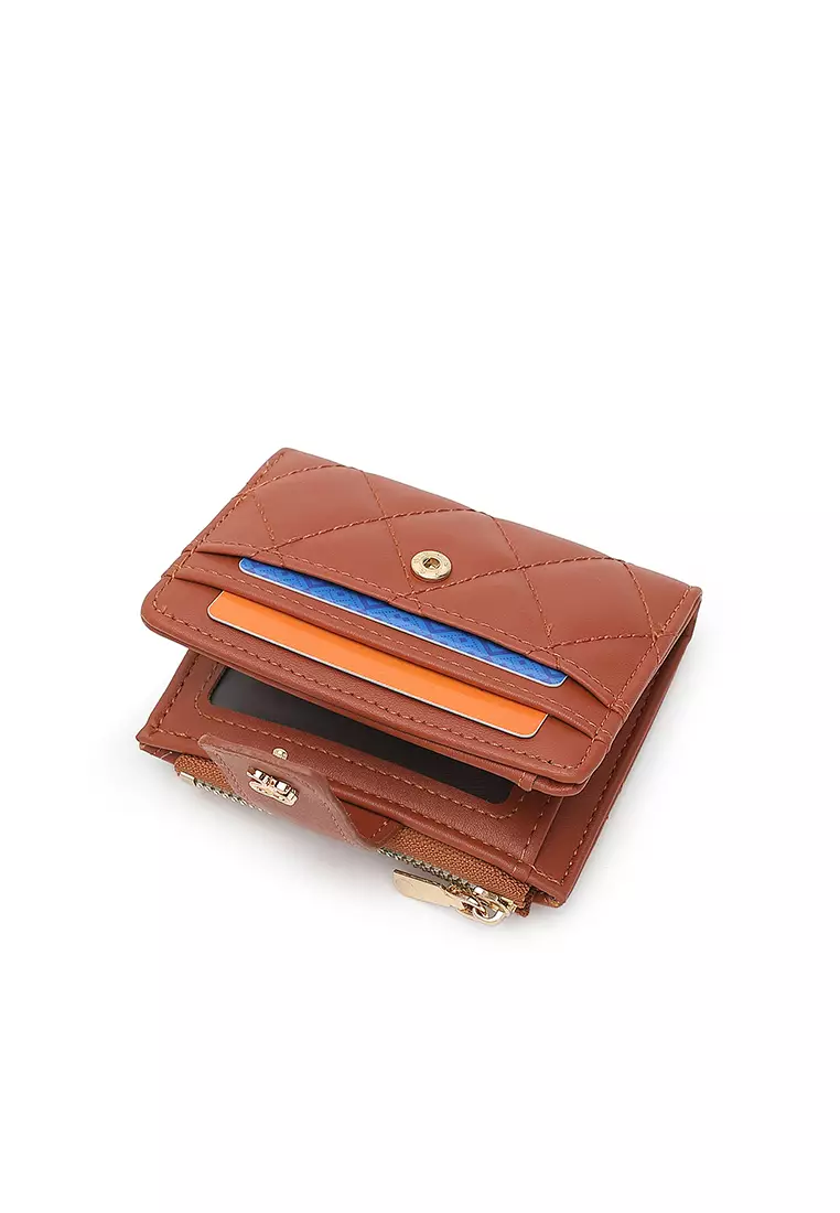 Women's Short Wallet / Purse - Brown
