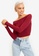 Trendyol red Off Shoulder Knitted Blouse 2B842AA6312194GS_1