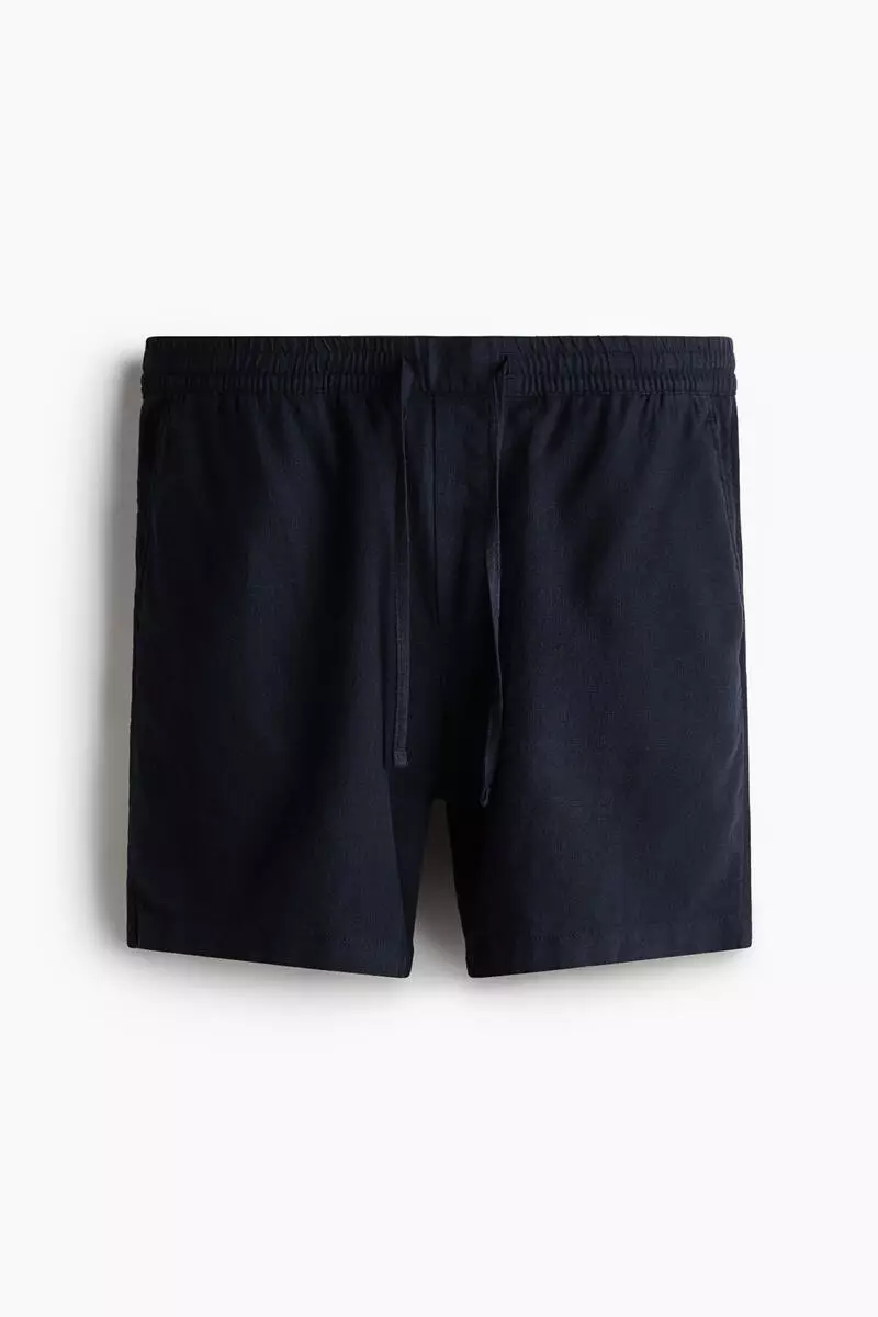 Relaxed Fit Linen-blend shorts