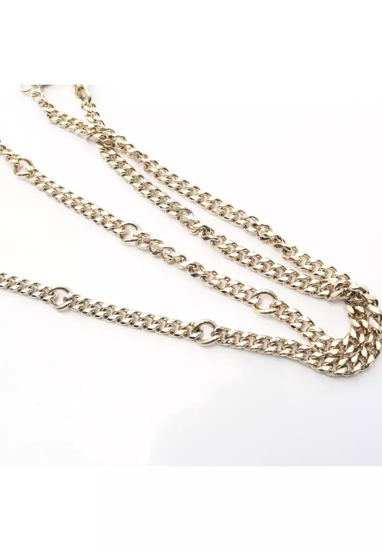 Pre-Loved Bvlgari serpenti cabochon chain shoulder bag leather yellow