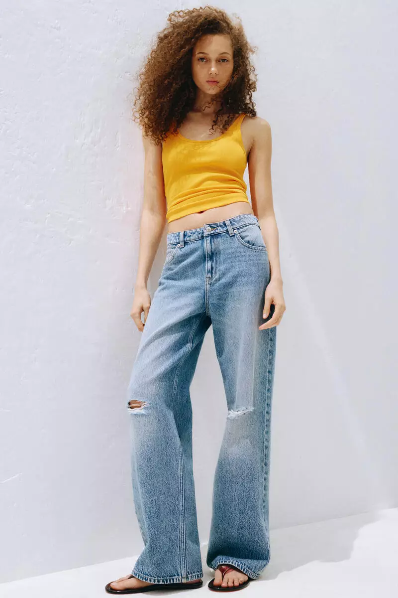 Wide High Jeans