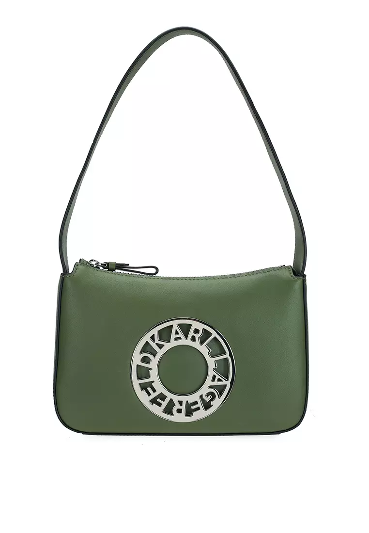 Buy Karl Lagerfeld K/Disk Small Zipper Shoulder Bag (cq) Online