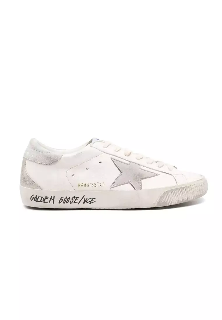 Buy Golden Goose Men's Super-Star Sneakers In White Ice Grey