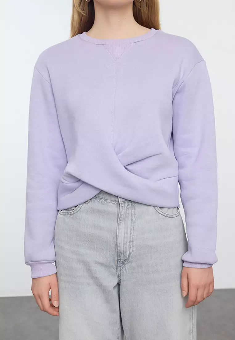 Criss Cross Detail Sweatshirt