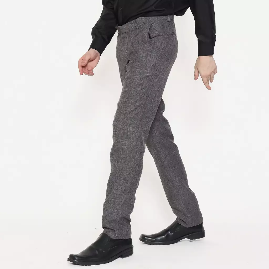 Schoeller Celana Panjang Pria Slim Fit – Dark Grey – Ukuran 28–38 – STEVAN-SF
