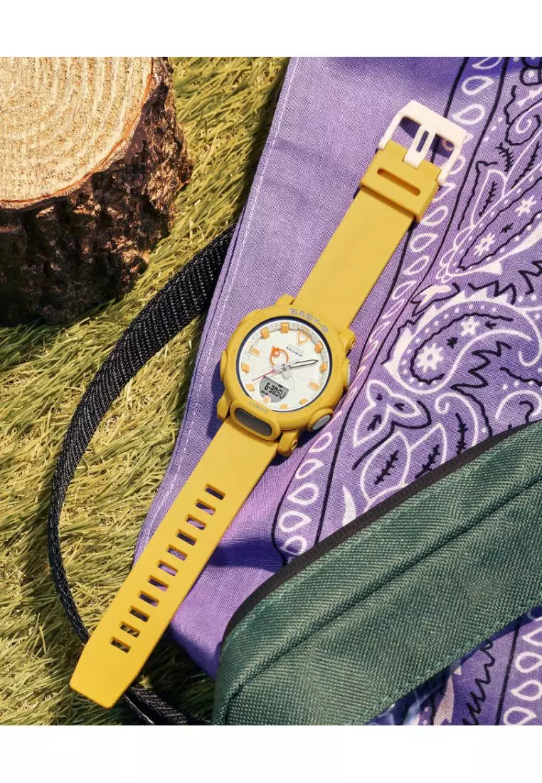 Buy Casio Casio BabyG Yellow BioBased Resin Strap Women Watch BGA