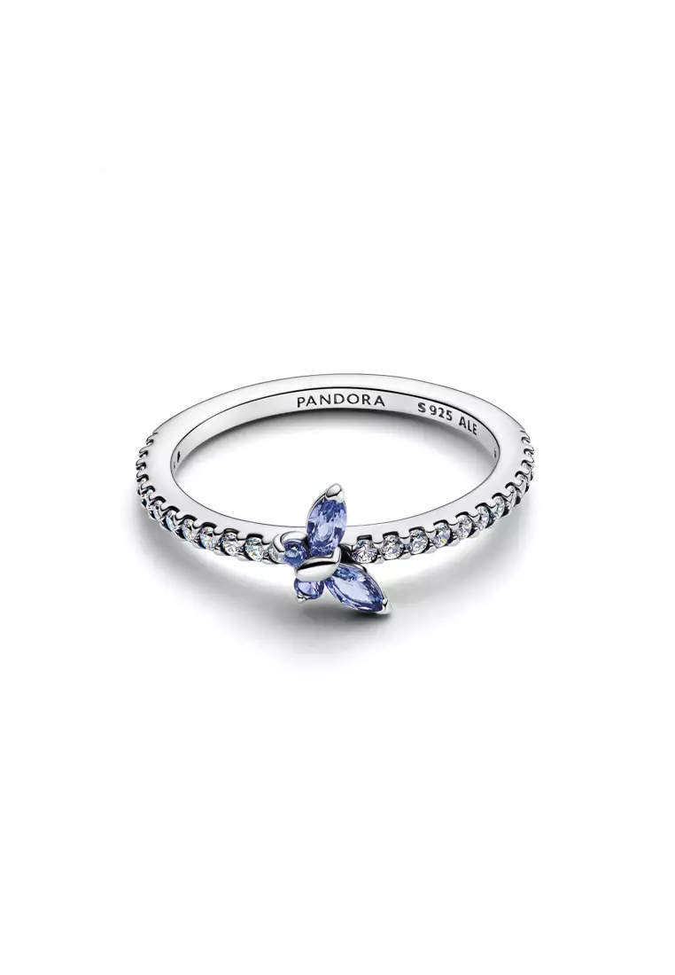 Pandora Sparkling Blue Butterfly Ring