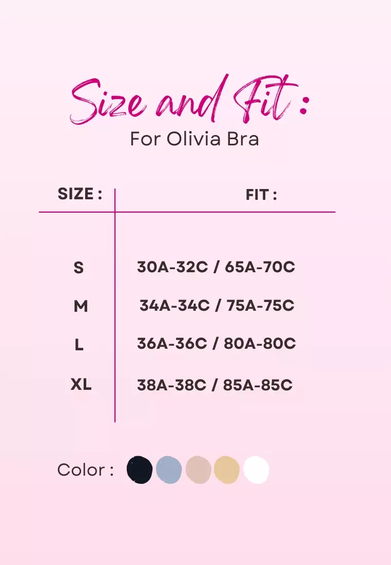 2 Pack Premium Olivia Seamless Wireless Paded Push Up Bra in Pink and Black