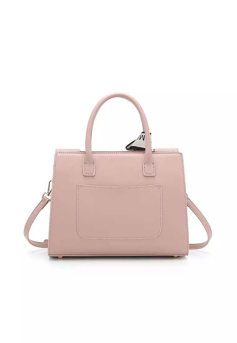 Women's Top Handle Bag / Sling Bag / Crossbody Bag (Tas Selempang / Tas Tangan) - Merah Jambu