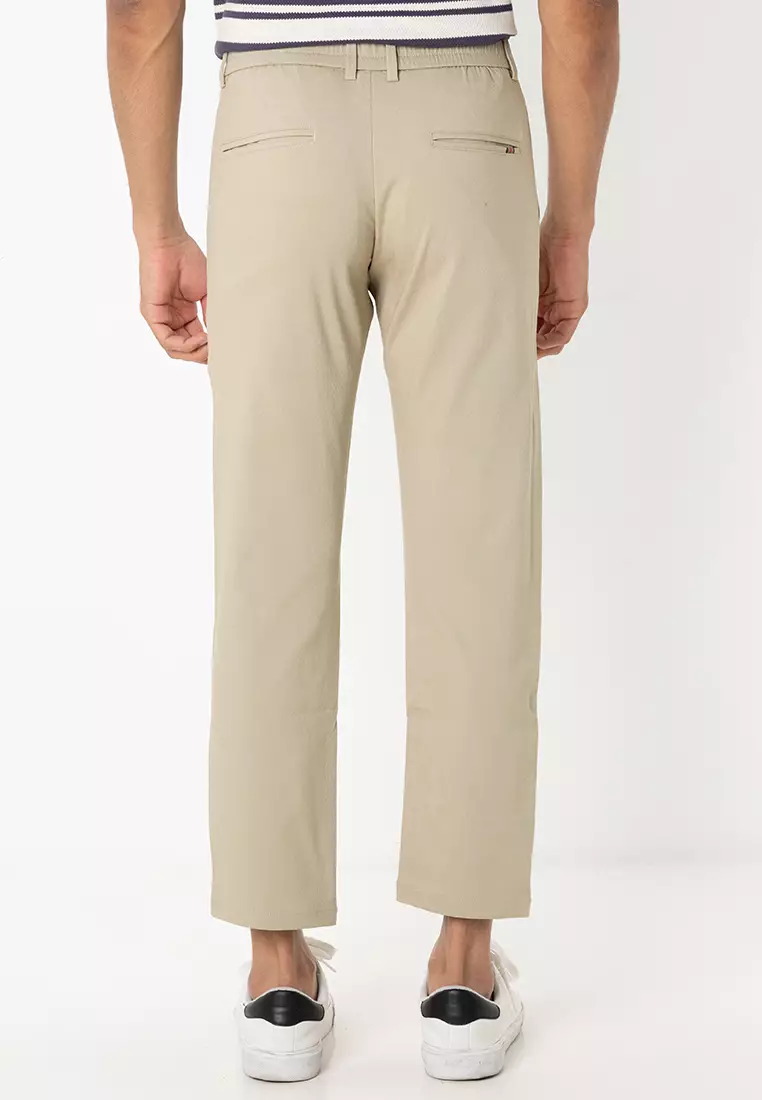 Buttoned Cropped Pants