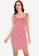 ZALORA WORK pink Strappy Fitted Dress FBDE6AA08262A3GS_1