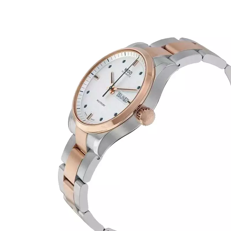 Jam Tangan Pria MIDO Multifort M005.830.22.031.80 Automatic Silver Dial Dual Tone Stainless Steel Strap