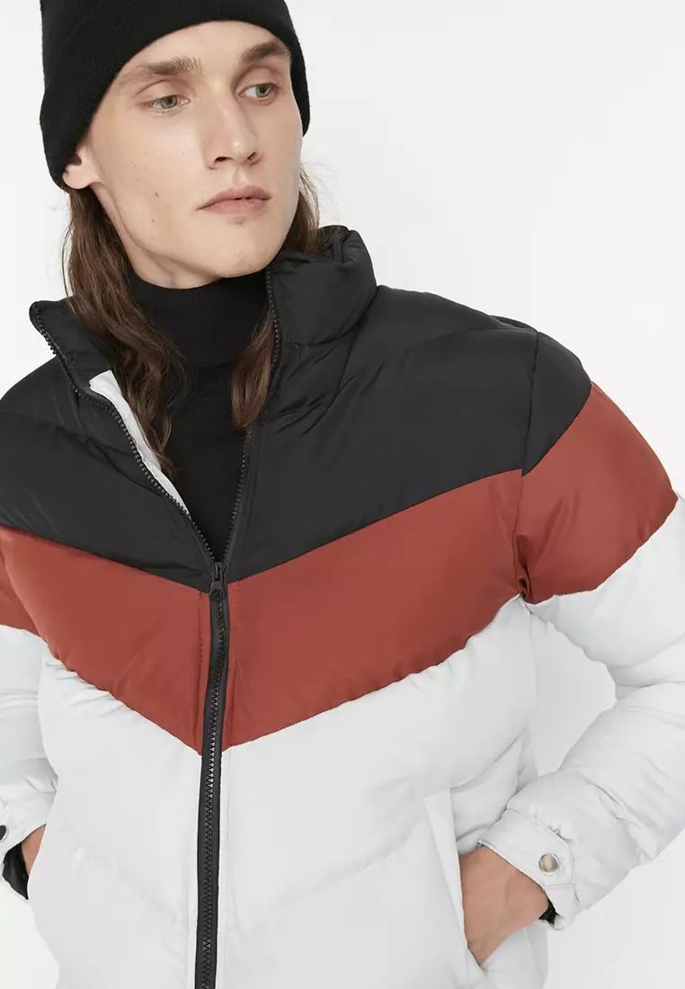 Chevron Puffer Jacket