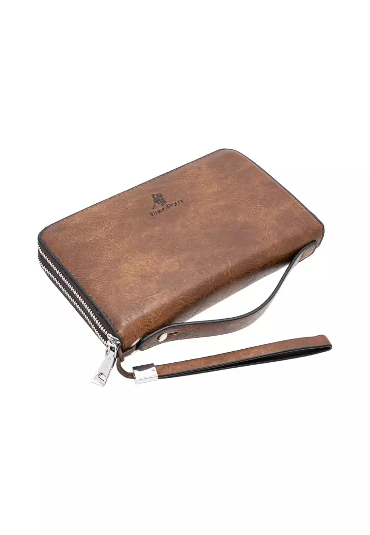 Men’s Hand Carry Dual Zipper Clutch Bag EBA 20907