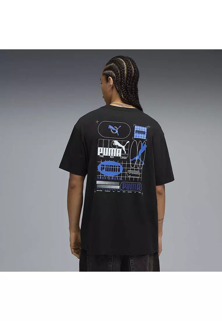 Graphic Grid Tee Men