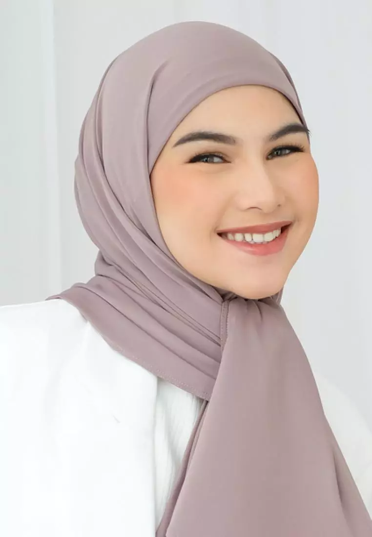 Rayna Instan Jersey (Hijab Instan Jersey) Grey Cream