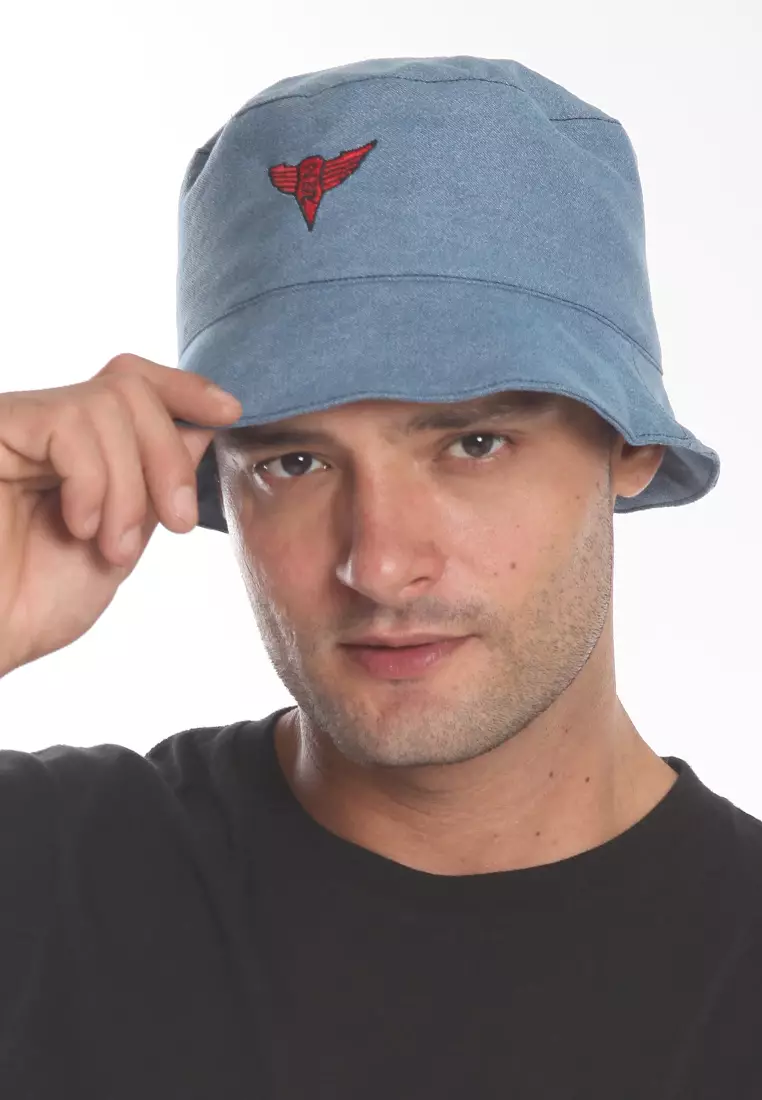 Men Bucket Hat Light Blue