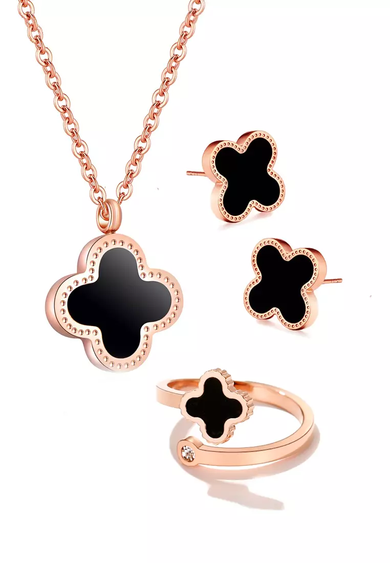 CELOVIS Adele Four Leaf Clover with Mother Pearl Inlay in Rose