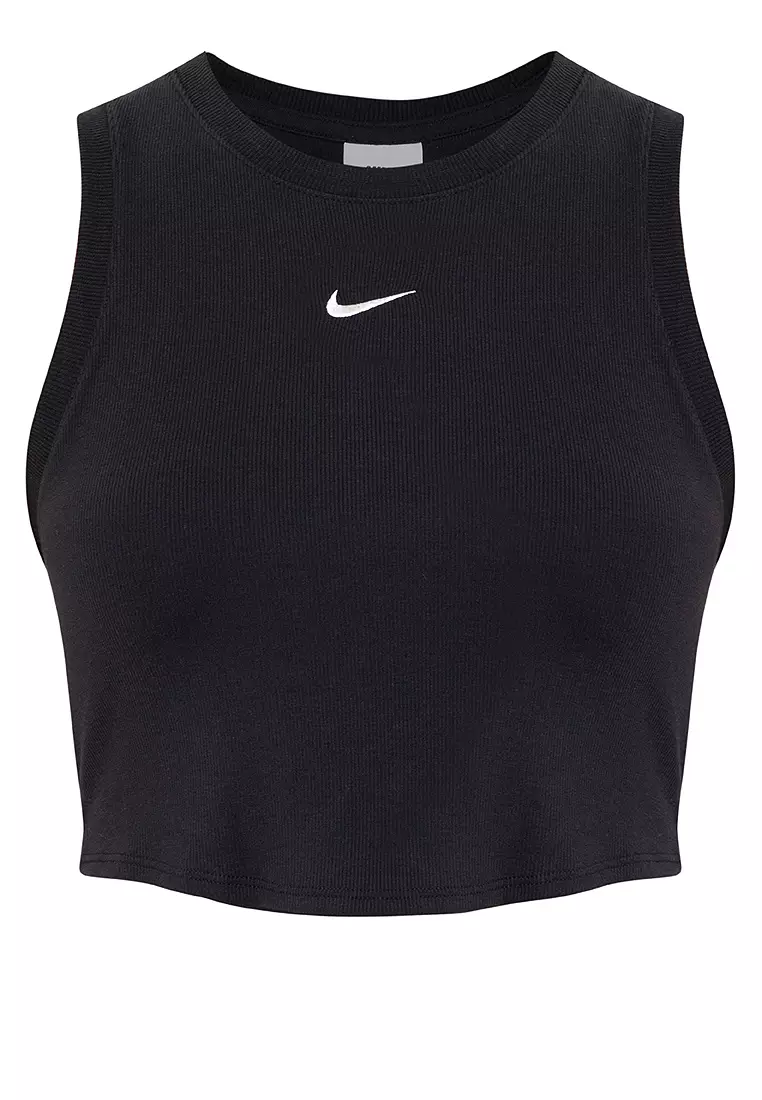 Buy Nike Women's Sportswear Essentials Ribbed Cropped Tank 2024 Online ...