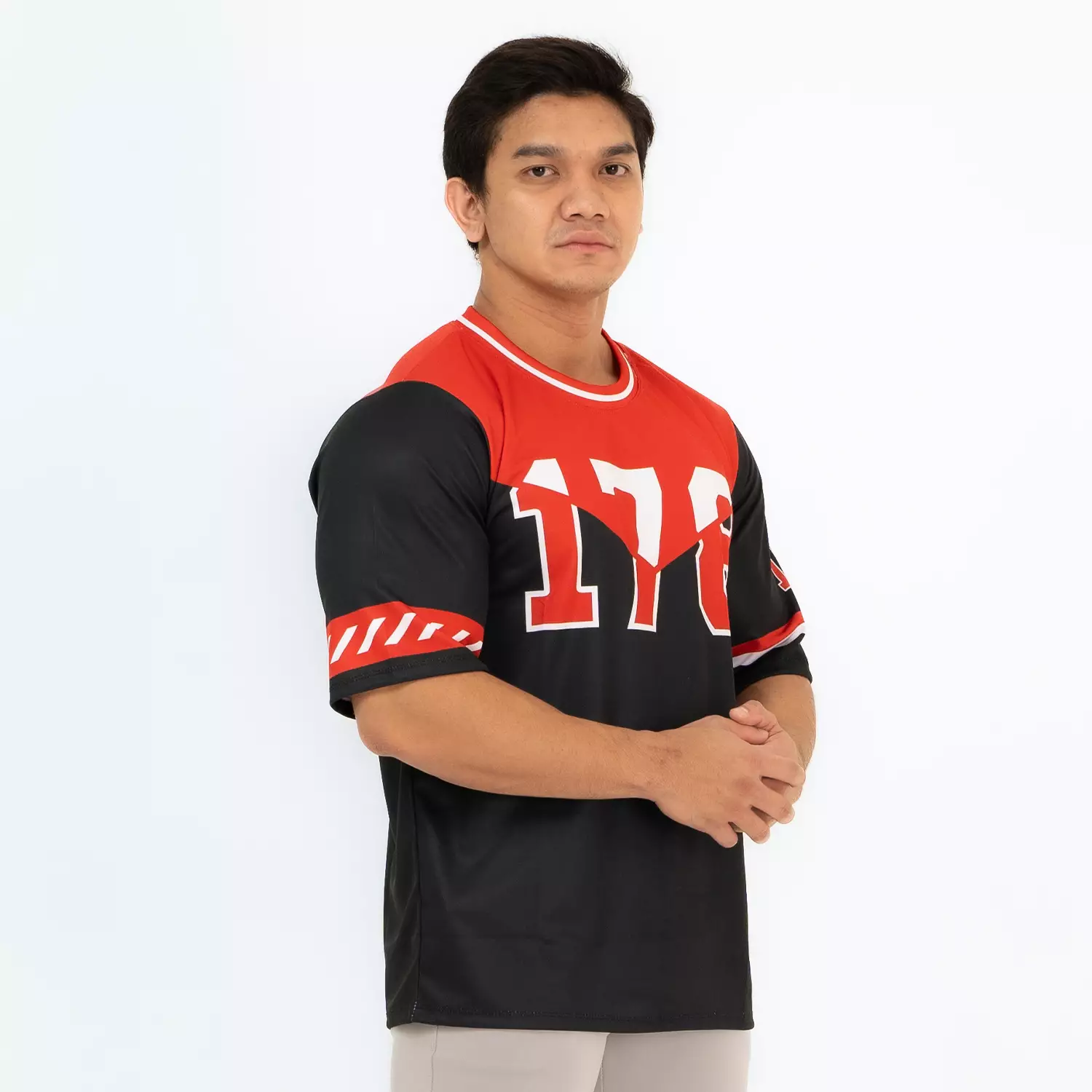 Oversize Jersey American Football Style 178 series Black