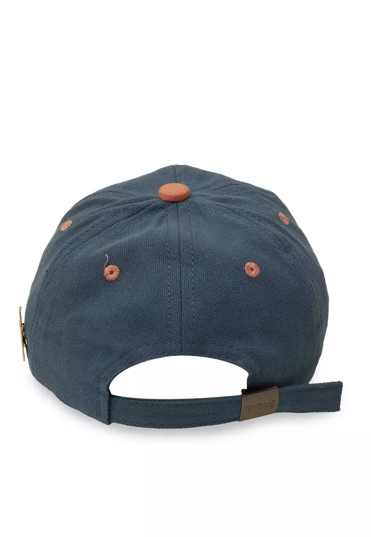 Fausto Topi Baseball Balita Pria Alphabet Inisial P Toddler Hat Material Cotton ORIGINAL - Blue Pink