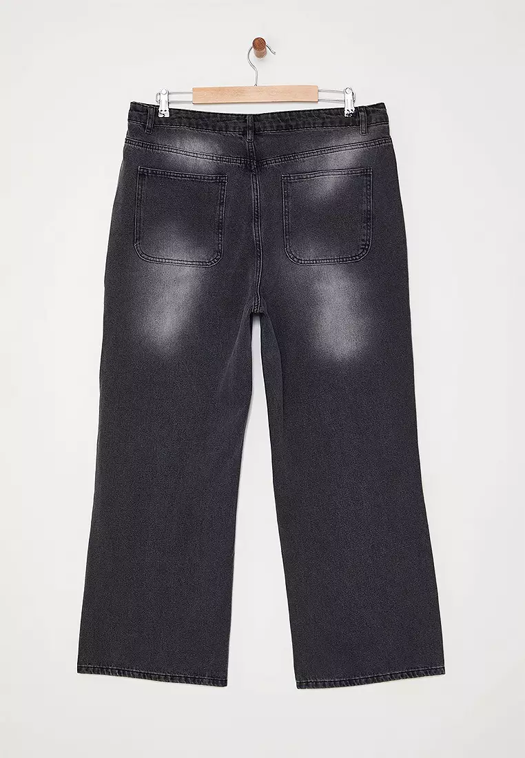 High Waist Wide Leg Plus Size Wide Leg Jeans
