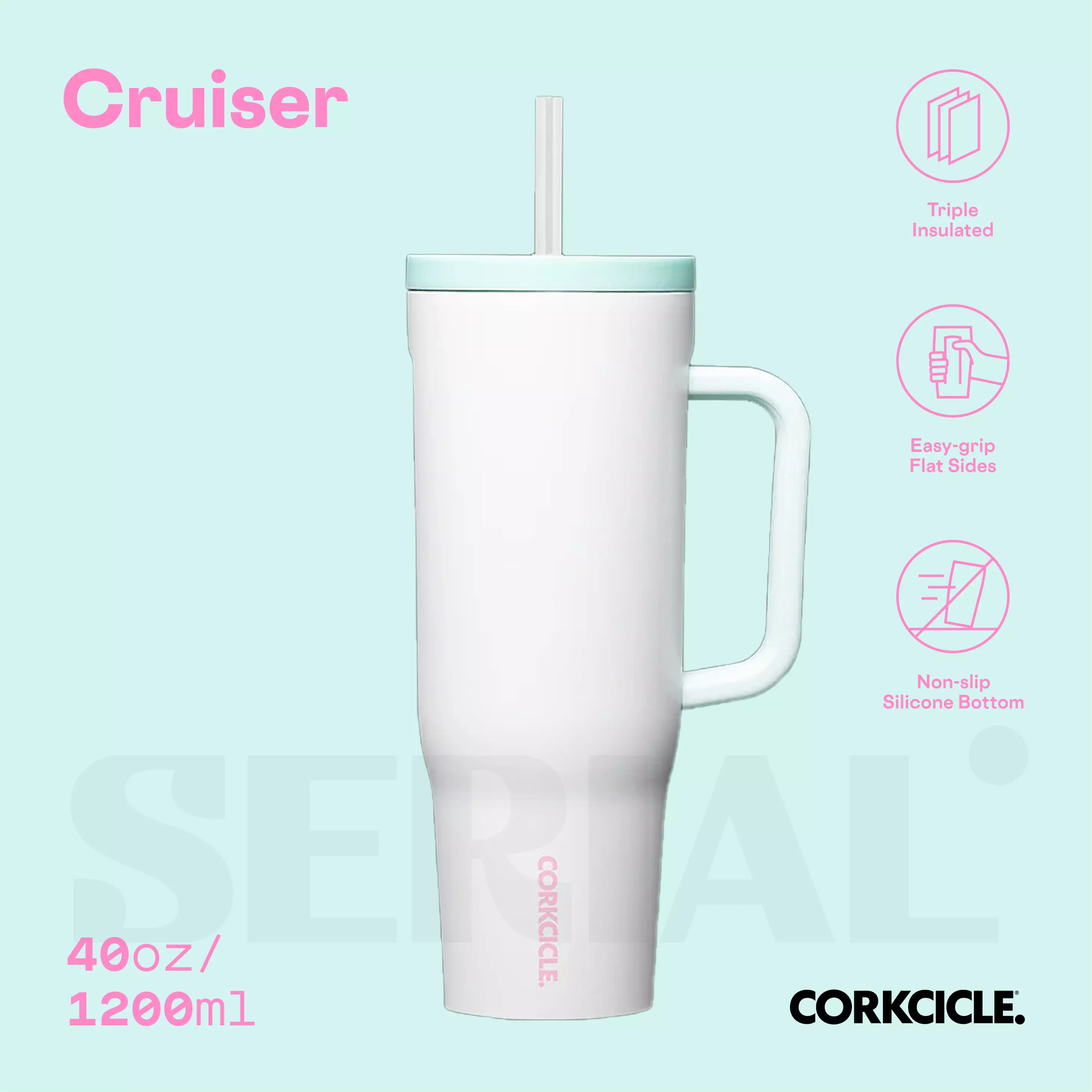 CORKCICLE Cruiser 40oz - Boardwalk Boogie