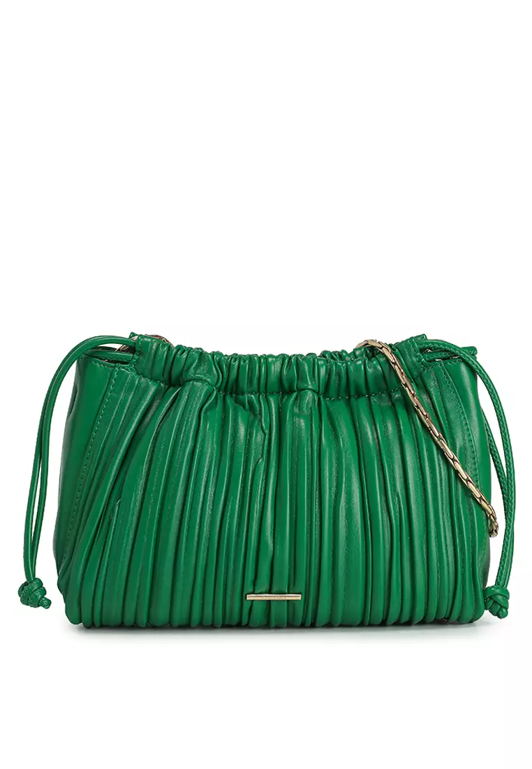 Plisse Drawstring Crossbody Bag - Calvin Klein Accessories
