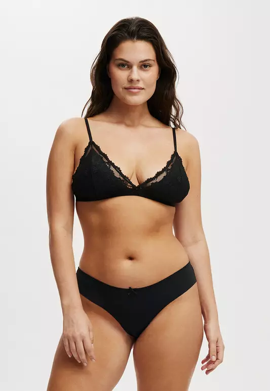 Everyday Lace Triangle Padded Bralette