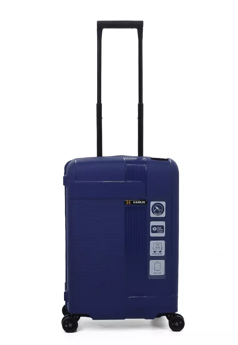 Carlton Tas Koper Unisex Size 20 Inch Suitcase Classic TSA Lock System Material Polycarbonate ORIGINAL - Navy