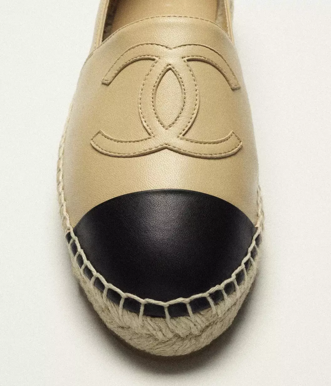Espadrilles Lambskin Beige & Black Size 39