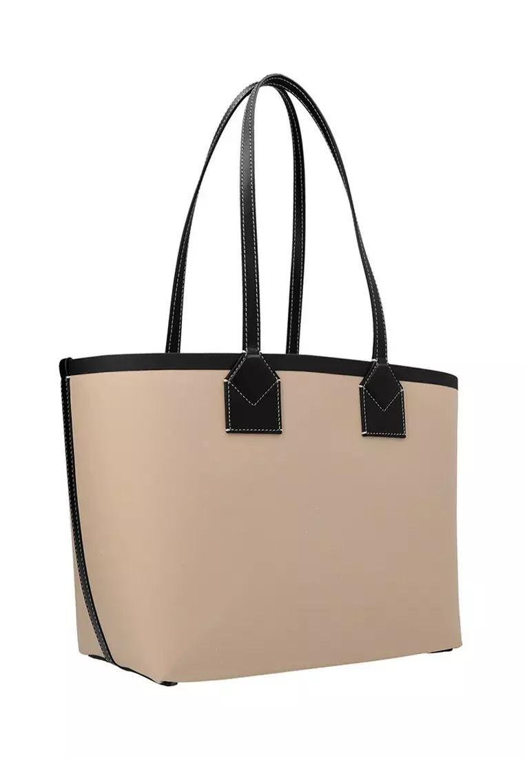 BURBERRY: bag in fabric - Beige  Burberry tote bags 8063120 online at