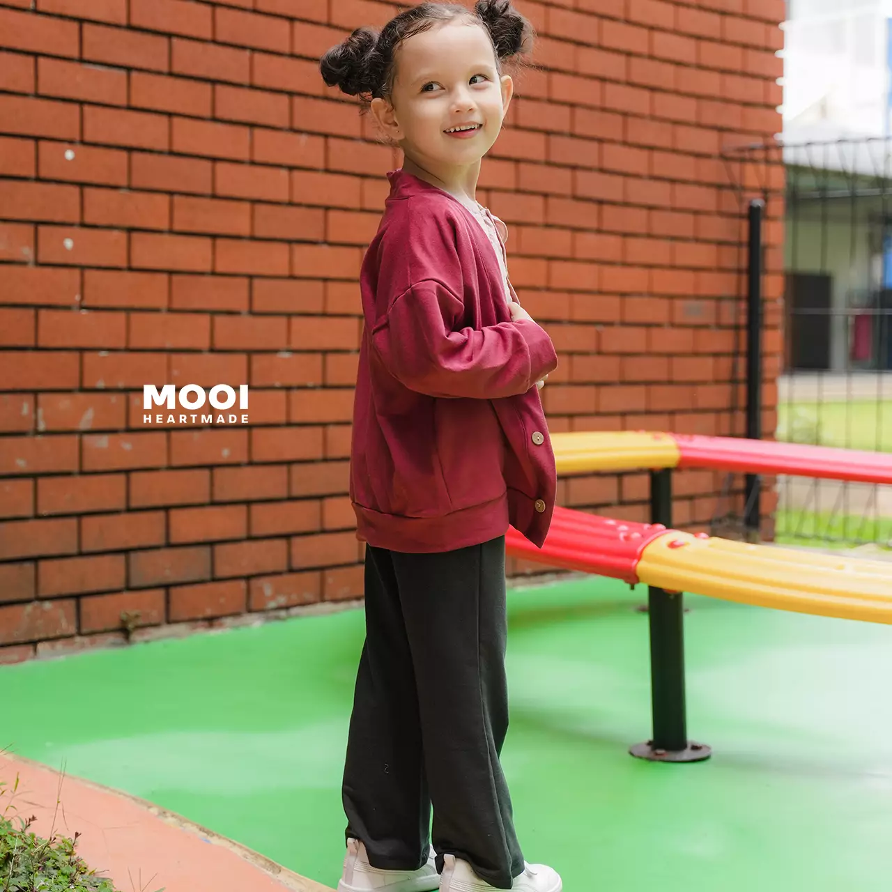 Mooi Celana Panjang Anak Perempuan Grace Bootcut Pants - Cream