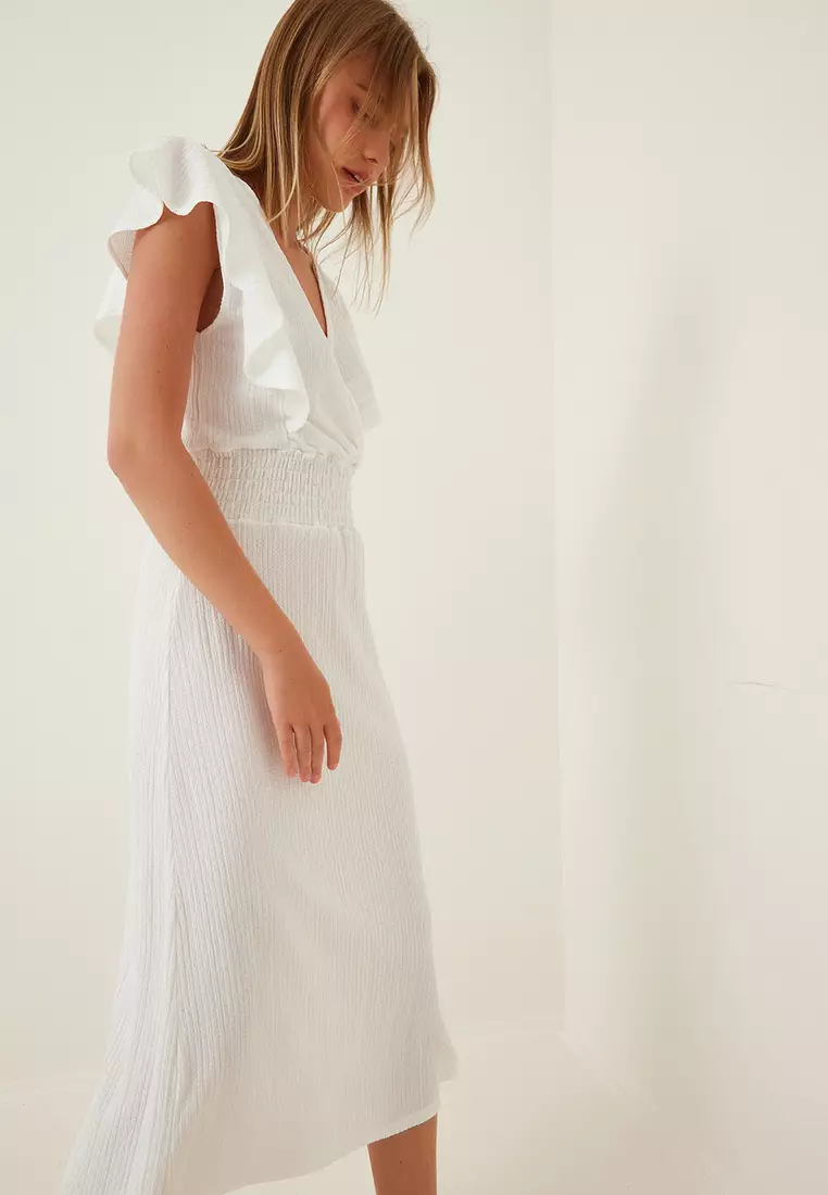 Ruffle Textured Dress