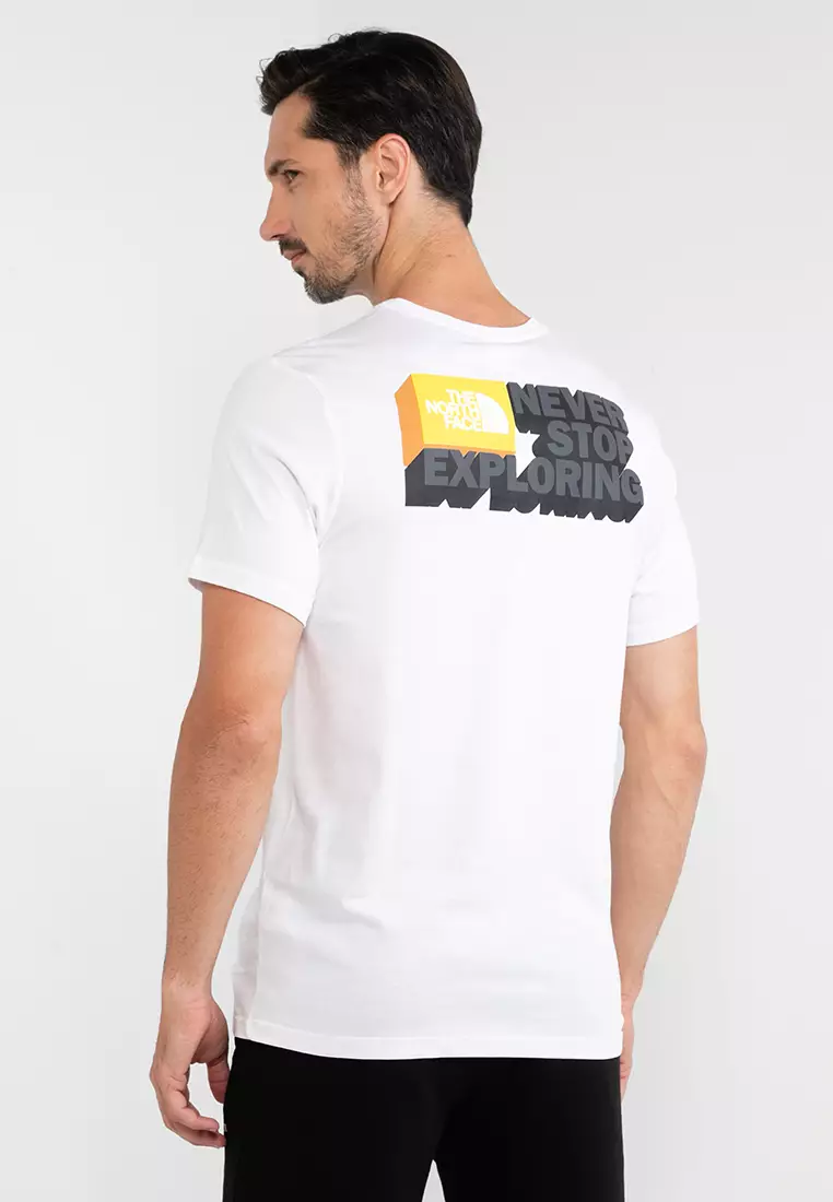 White north face t shirt top