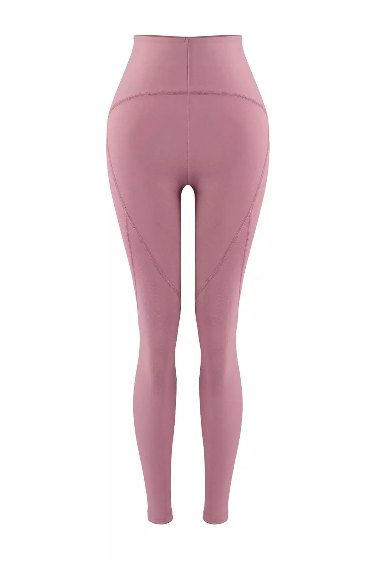 Dusty Rose Gathering Full-Length Knitted Sports Leggings Twoss21Ta23