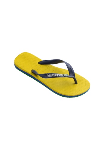 Havaianas yellow Men Brasil Layers Flip Flops 6461CSHBBEB2BDGS_1