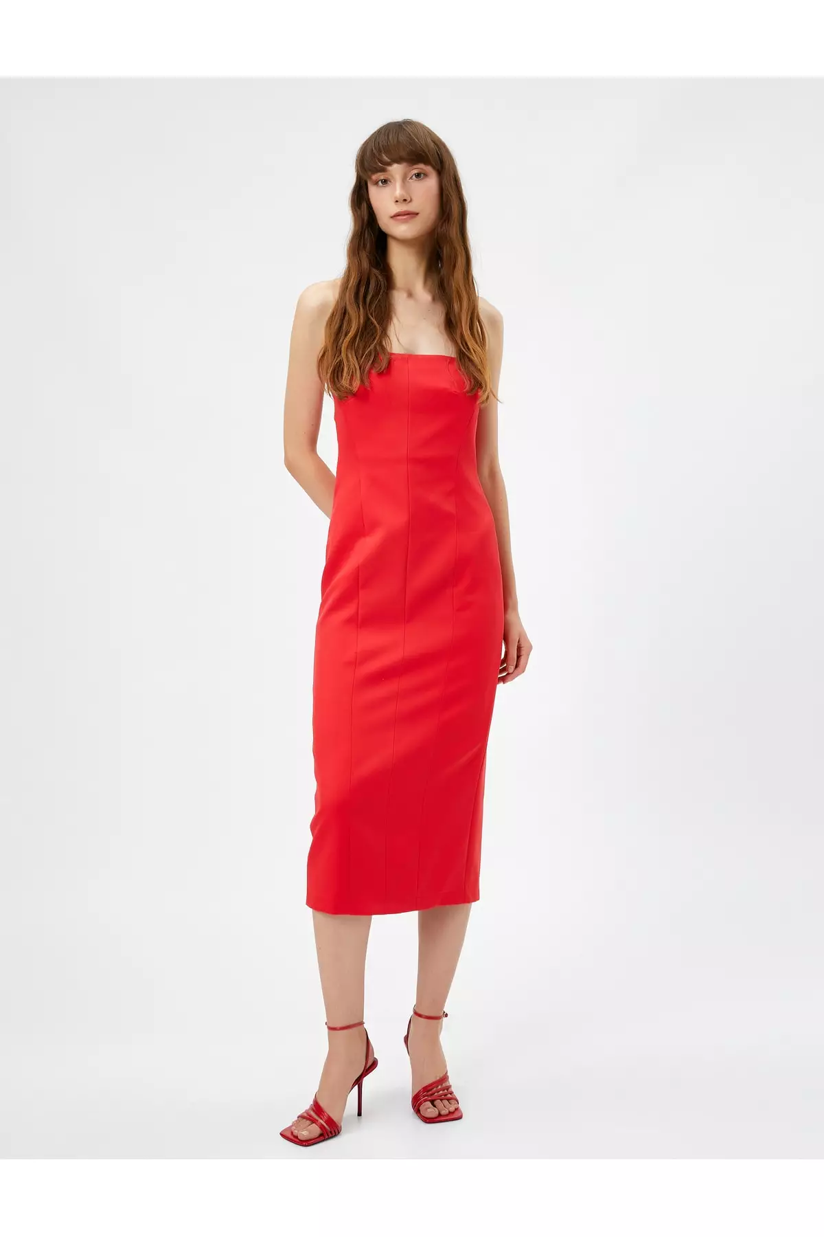 Red midi clearance occasion dress