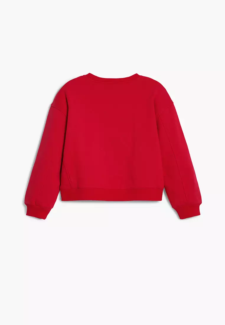 Sequin cherry sweatshirt