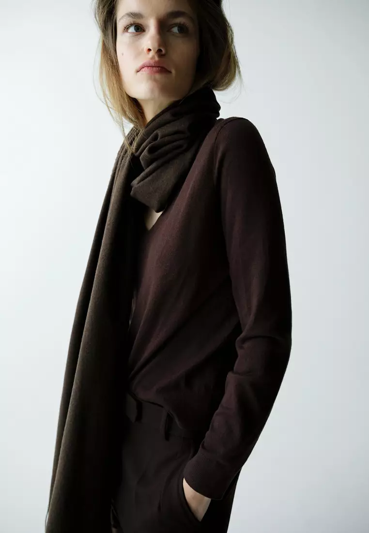 V-Neck Knit Sweater