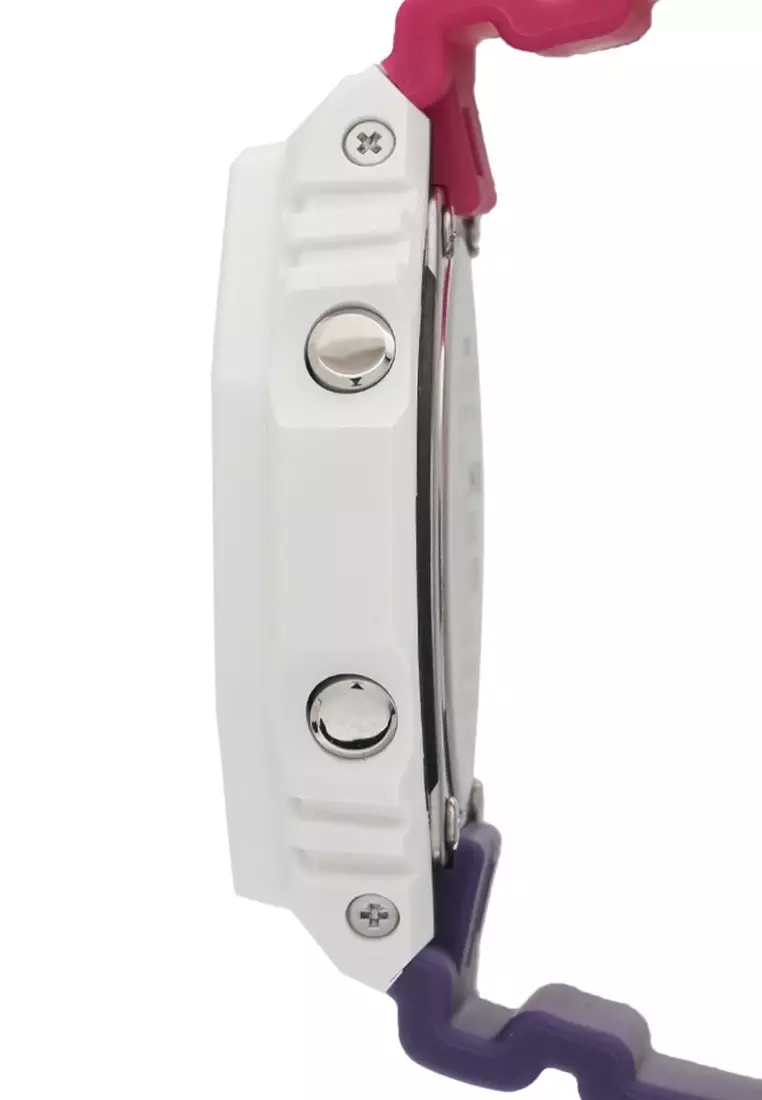 Casio G-SHOCK Jam Tangan Pria - White Purple Pink - Resin - GA-2100THB-7ADR