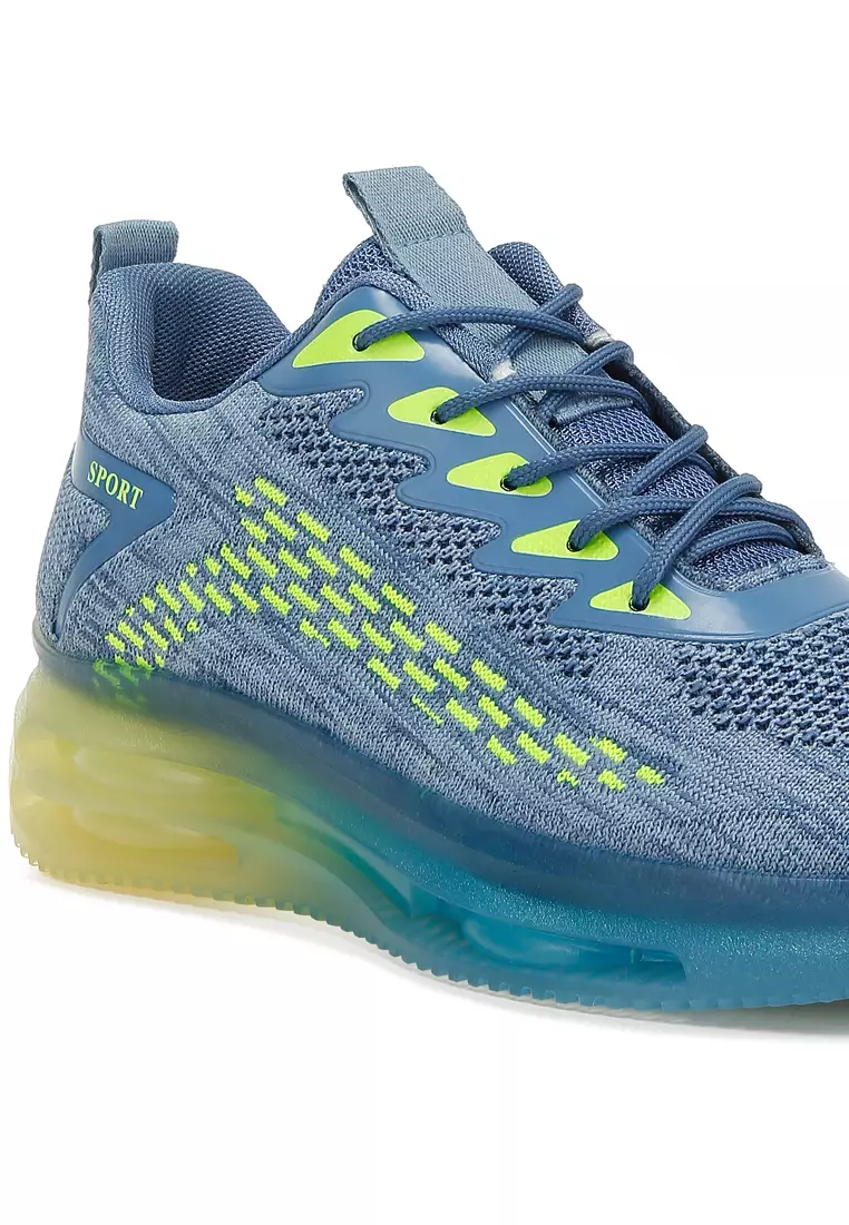Buy London Rag Chunky Anti-Skid Flyknit Sneakers in Blue 2026 Online ...